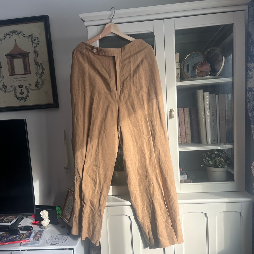 Lauren by Ralph Lauren Linen and Silk Blend Trousers